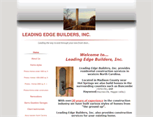 Tablet Screenshot of leadingedgebuildersinc.com